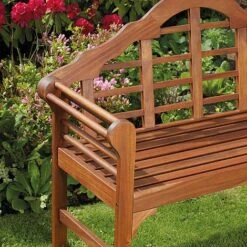 Garden Gear Acacia Lutyens Bench -Bloomyard Flower Shop G2860 2