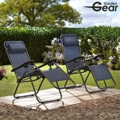 Garden Gear Zero Gravity Chair - Navy -Bloomyard Flower Shop G3725202000x200020LS20320With20logo