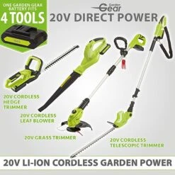 Garden Gear 20V Cordless Lithium-ion Grass Trimmer -Bloomyard Flower Shop Garden Gear product group battery diagram